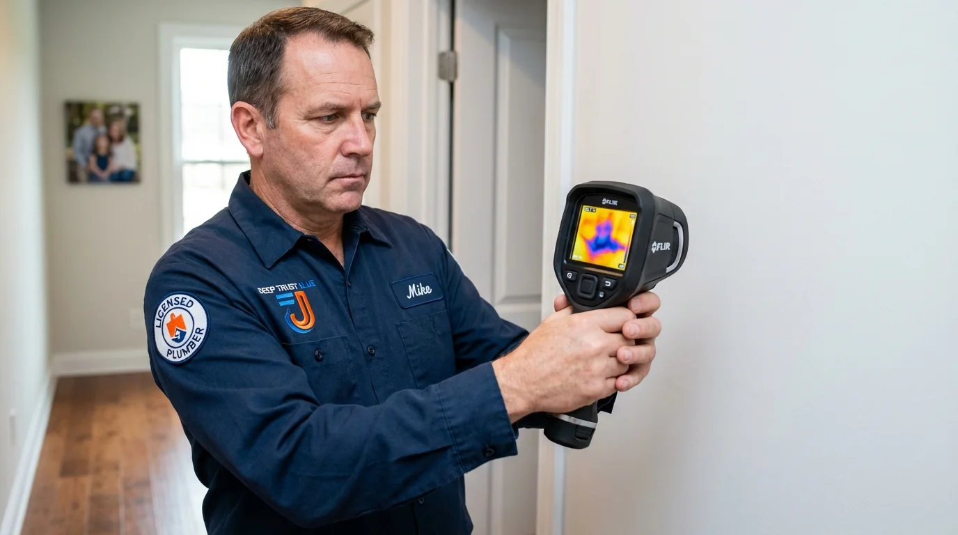 Thermal imaging leak detection by Johns Plumbing LLC in Harrington